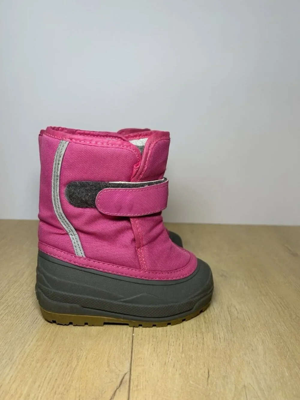 L.L. Bean Northwoods Boots TODDLER Size 7 Pink 244950 Snow Boot Felt Lined VGUC
